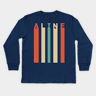 A line Kids Long Sleeve T-Shirt